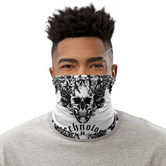 Technology Neck Gaiter / Face Mask Black & White