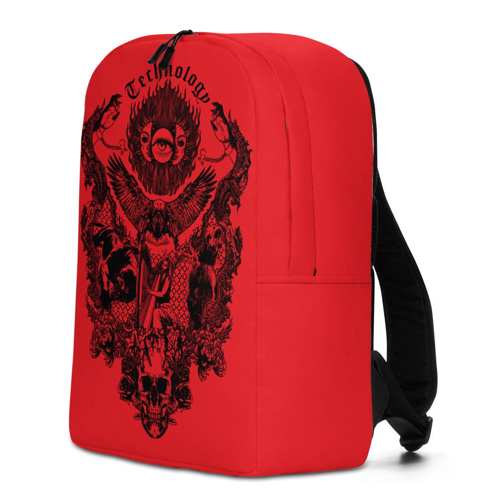 Technology Backpack Red