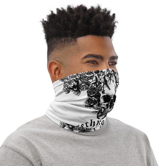 Technology Neck Gaiter / Face Mask Black & White